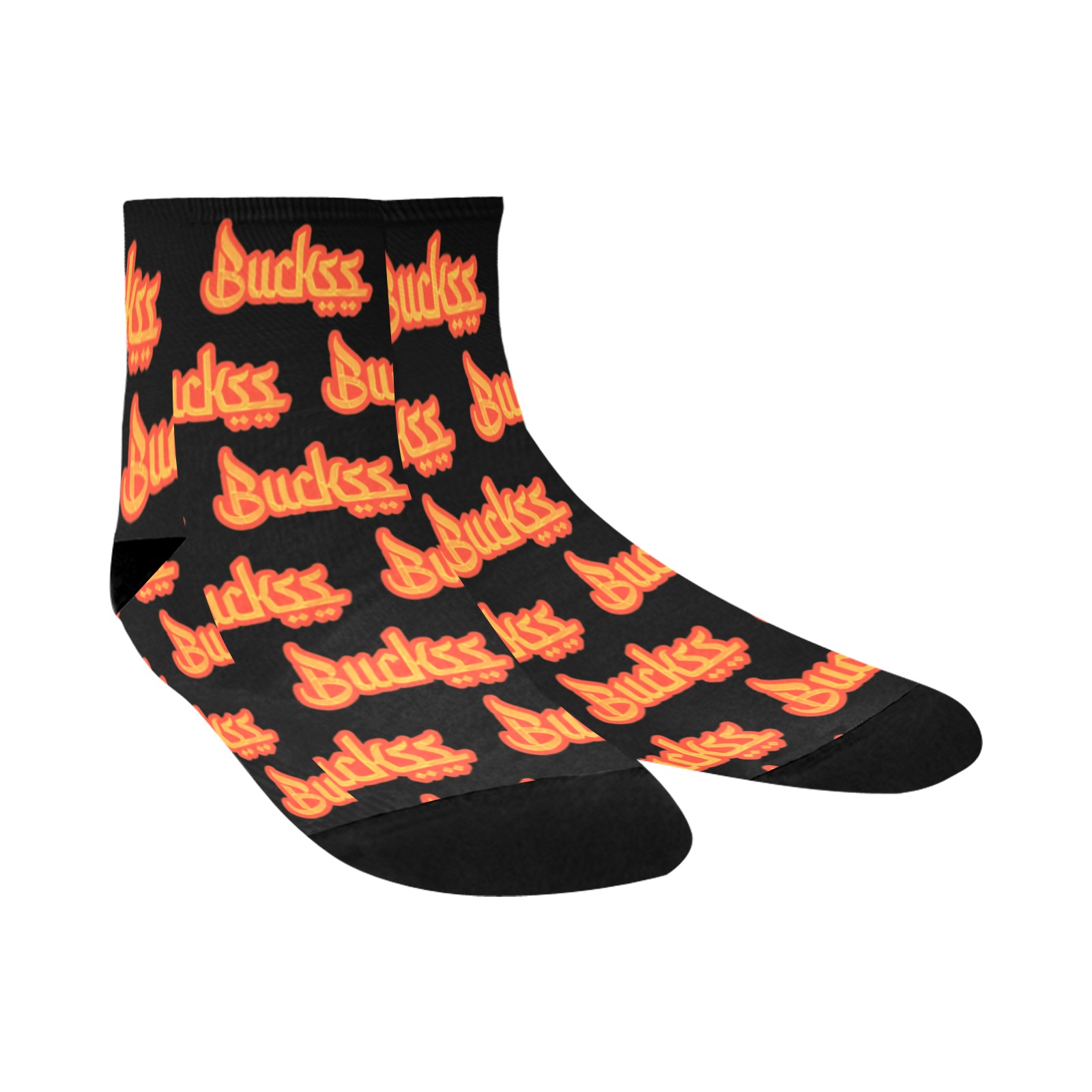 Buckss ankle sock orange update Quarter Socks