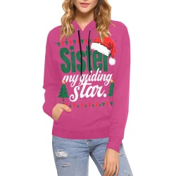 Sister's Guiding Star Hoodie All Over Print Hoodie for Women (USA Size) (Model H13)