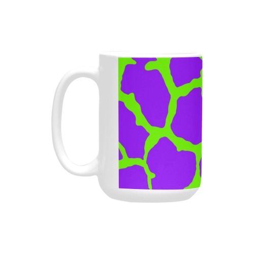 Giraffe Print Mint Amethyst Custom Ceramic Mug (15OZ)