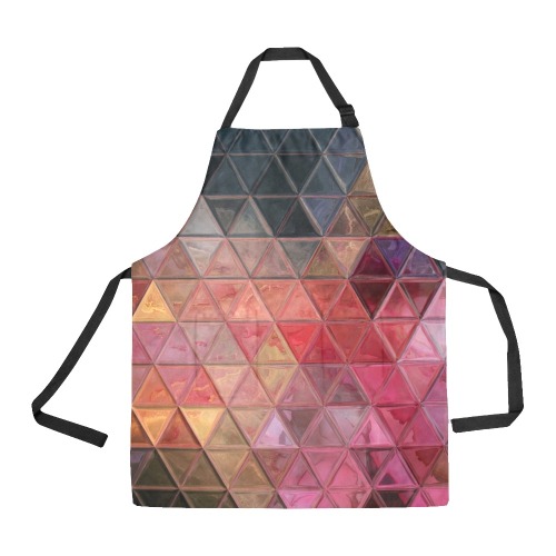 mosaic triangle 3 All Over Print Apron