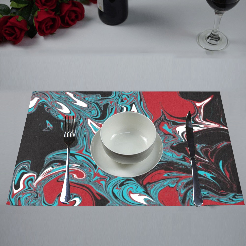 Dark Wave of Colors Placemat 12''x18''