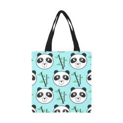 Panda and Bamboo Tote All Over Print Canvas Tote Bag/Small (Model 1697)