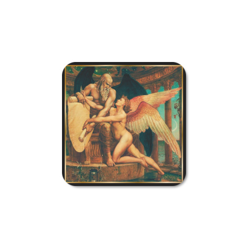 First Remastered Version of The Roll of Fate by Walter Crane Square Fridge Magnet