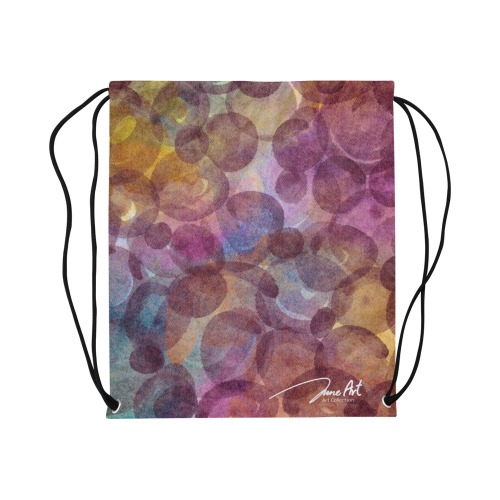 Watercolor effect Large Drawstring Bag Model 1604 (Twin Sides)  16.5"(W) * 19.3"(H)