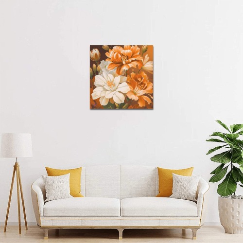 April Showers bring May Flowers Upgraded Canvas Print 16"x16"