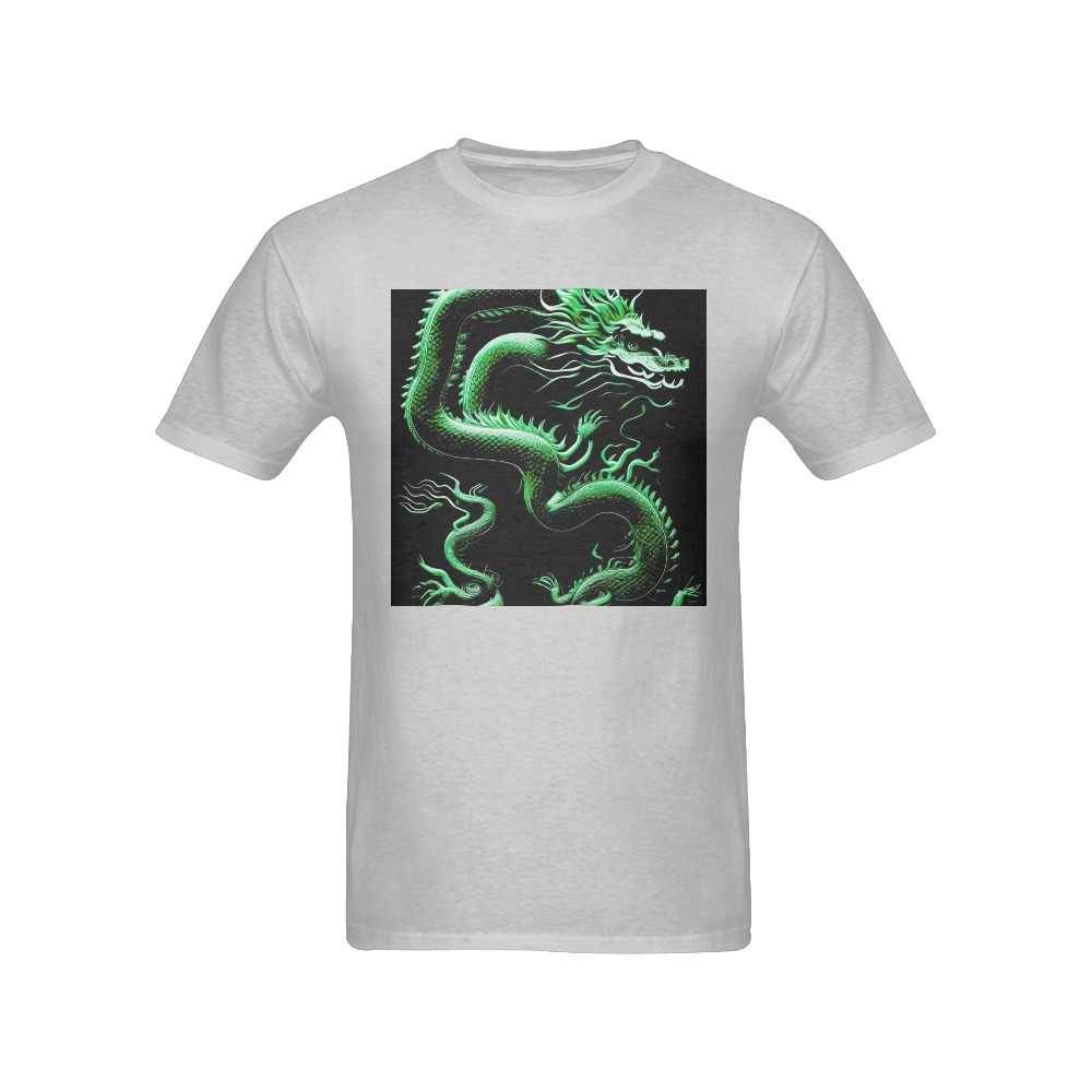 The Dragon Green Men's T-Shirt in USA Size (Front Printing Only)