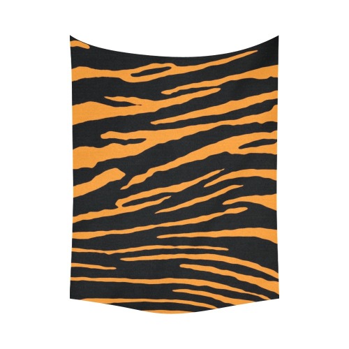 Tiger Stripes Cotton Linen Wall Tapestry 80"x 60"