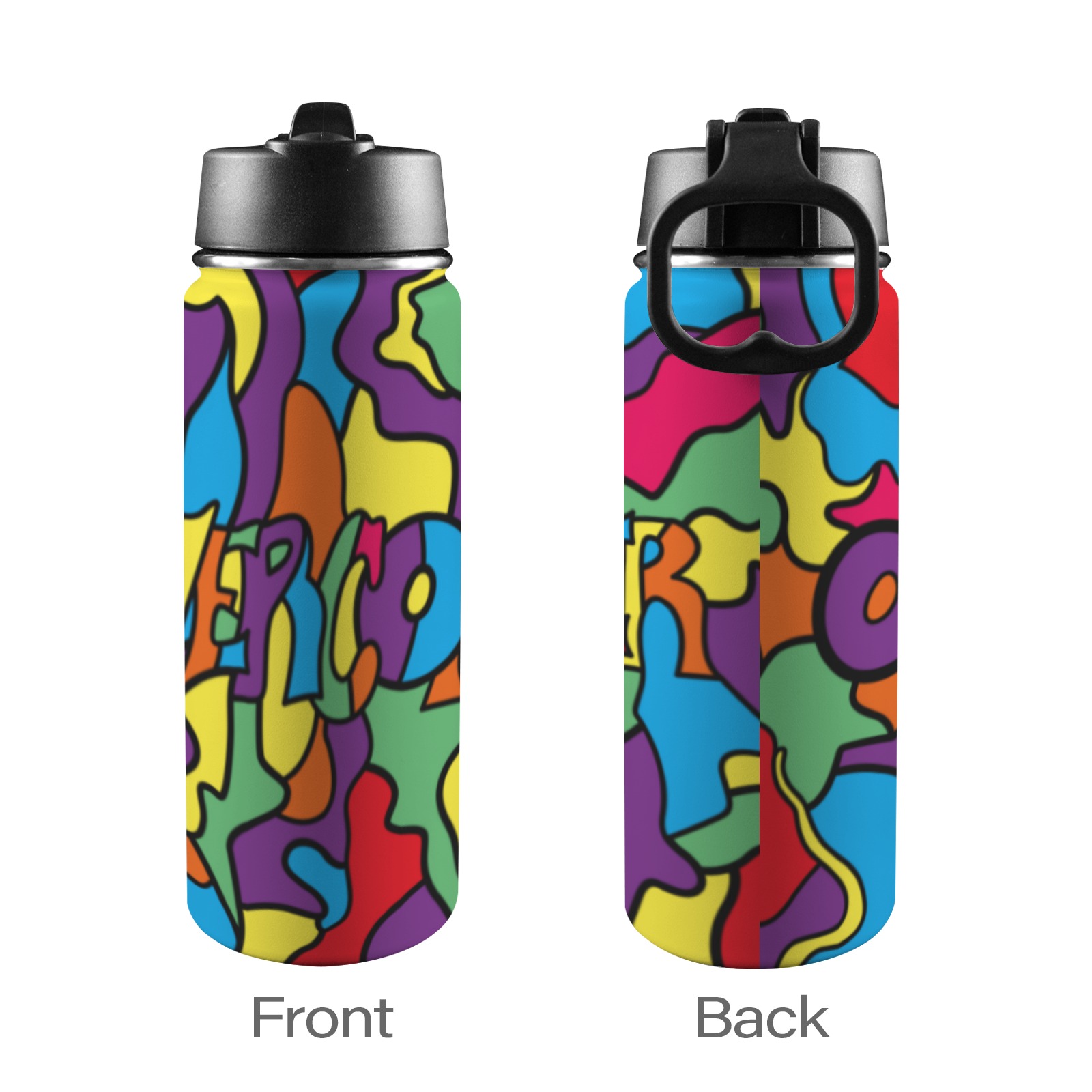 Overcomer Tumbler Insulated Water Bottle with Straw Lid (18oz)