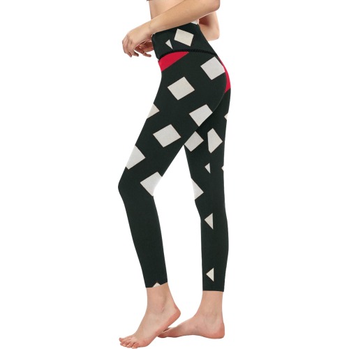 Counter-composition XV by Theo van Doesburg- Women's All Over Print High-Waisted Leggings (Model L36)