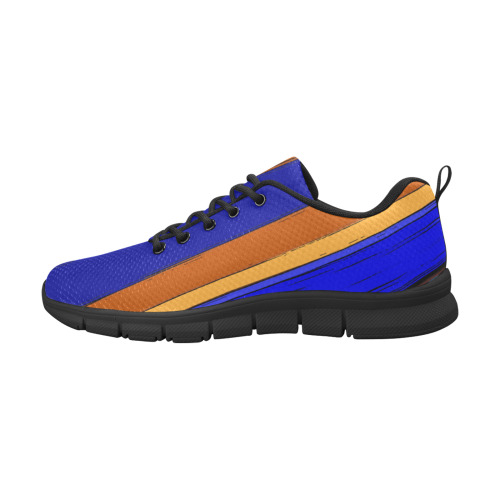 Abstract Blue And Orange 930 Women's Breathable Running Shoes (Model 055)