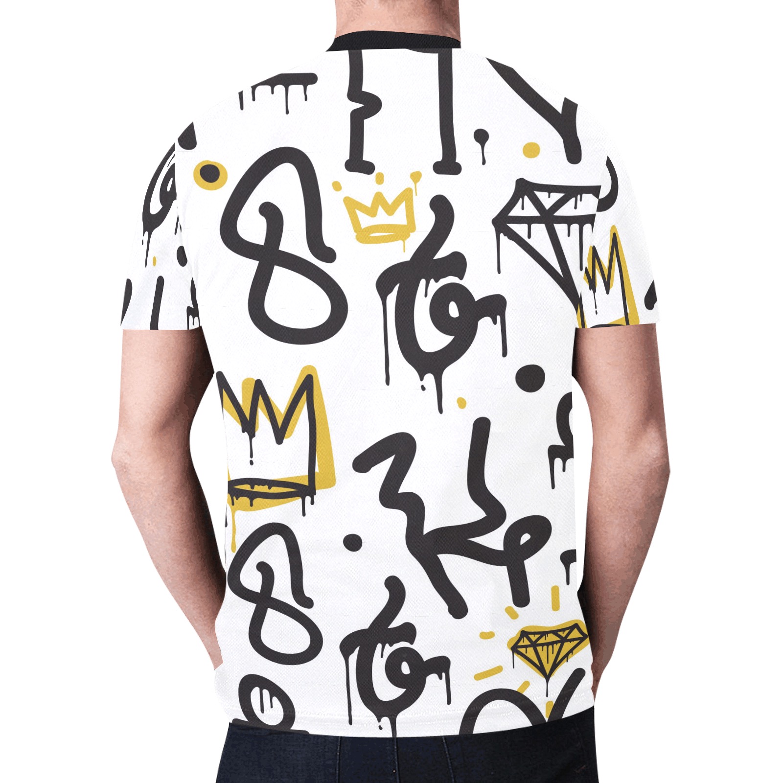 BxB Graff Tee New All Over Print T-shirt for Men (Model T45)