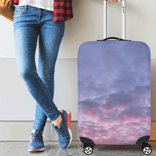 Morning Purple Sunrise Collection Luggage Cover/Medium 22"-25"