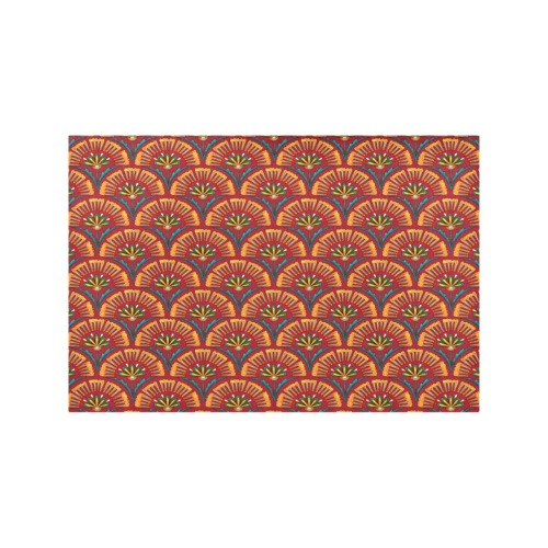red scallop Placemat 12’’ x 18’’ (Set of 4)