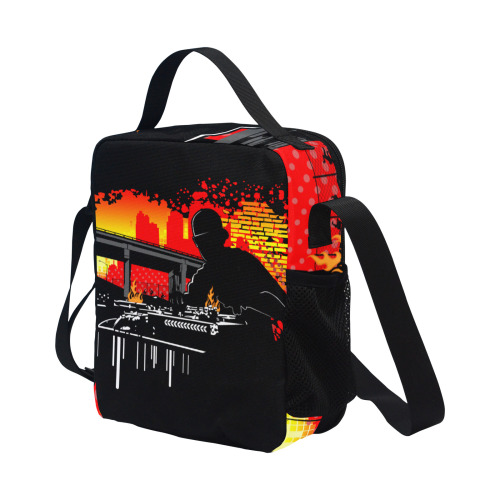 Scratching Hits All Over Print Crossbody Lunch Bag for Kids (Model 1722)