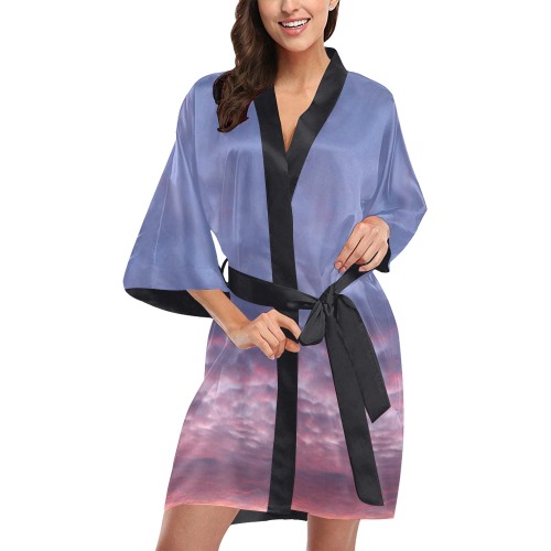 Morning Purple Sunrise Collection Kimono Robe