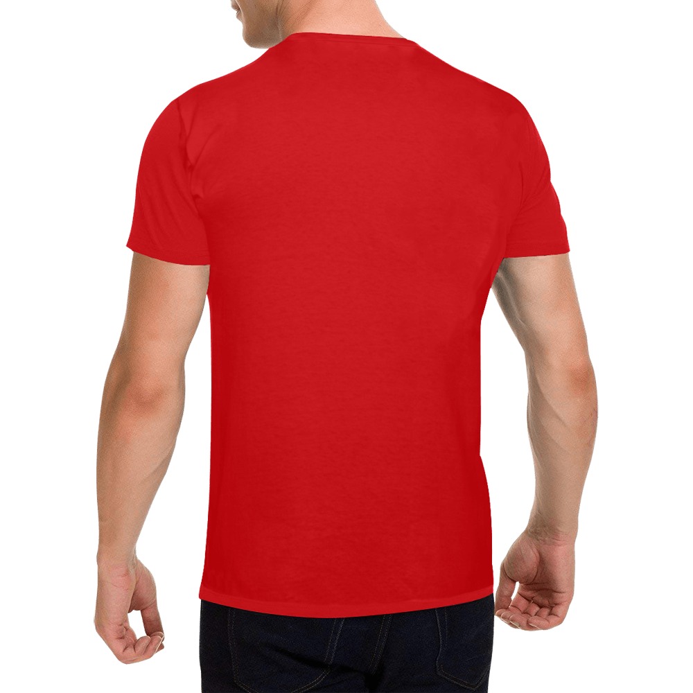 D.D.A.LOGO.RED.PNK Men's T-Shirt in USA Size (Front Printing Only)