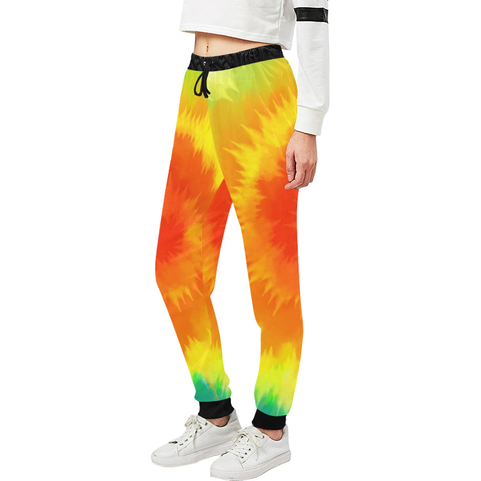 pantalon de deporte largo unisex tono vivo Unisex All Over Print Sweatpants (Model L11)