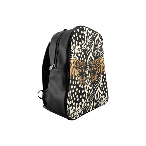 Wild Golden Tiger 5 School Backpack (Model 1601)(Small)