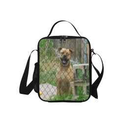 A Smiling Dog Crossbody Lunch Bag for Kids (Model 1722)