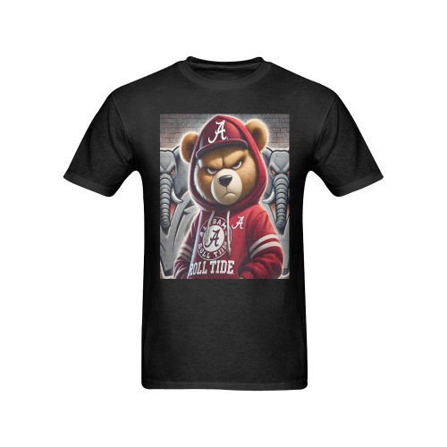 Angry Bama Bear Tee Men's T-Shirt in USA Size (Front Printing Only)