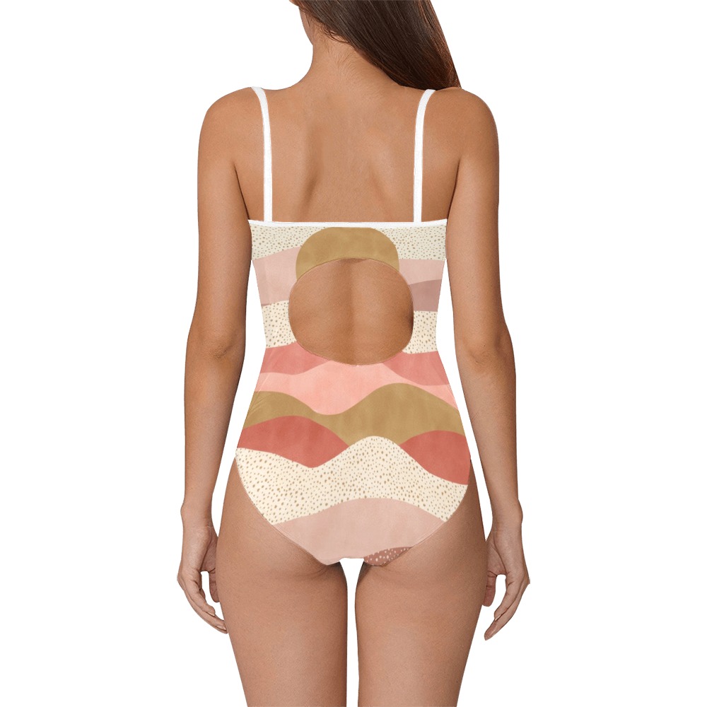 Simple and modern dune landscape_SD Strap Swimsuit ( Model S05)