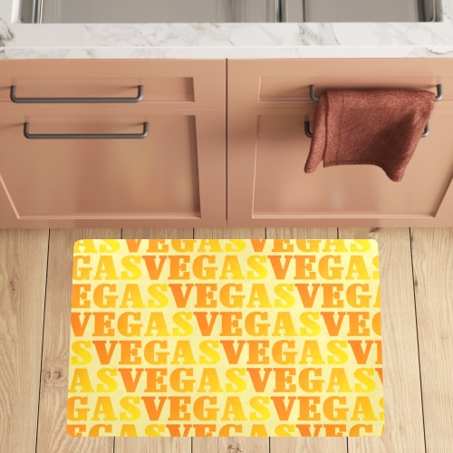 Golden Las VEGAS / Yellow Kitchen Mat 32"x20"