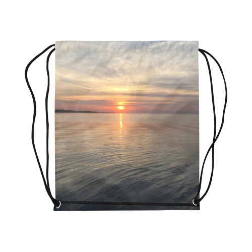 Early Sunset Collection Large Drawstring Bag Model 1604 (Twin Sides)  16.5"(W) * 19.3"(H)