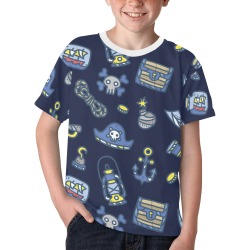 Pirates Ahoy Kids' All Over Print T-shirt (Model T65)
