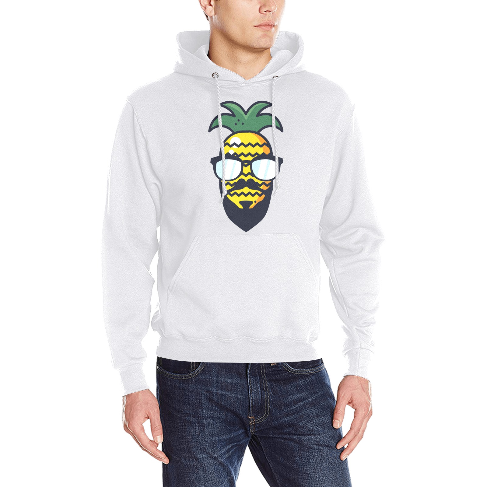Pineapple Head Oceanus Hoodie Sweatshirt (NEW) (Model H03)