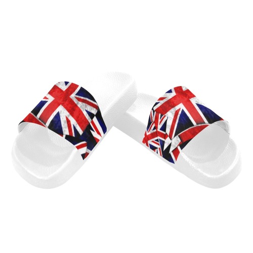 Union Jack British UK Flag Men's Slide Sandals (Model 057)