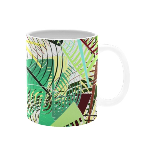Jungle Abstract White Mug(11OZ)