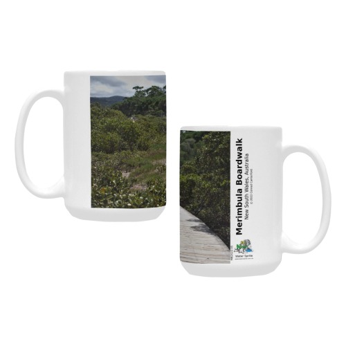 Merimbula Boardwalk Scenic Mug (443ml/15oz) - MB2022.05 SQ Custom Ceramic Mug (15OZ)