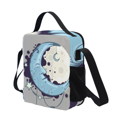 Blue Moon All Over Print Crossbody Lunch Bag for Kids (Model 1722)
