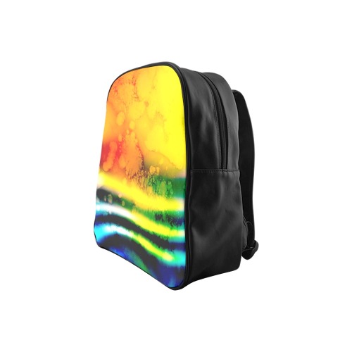 Watercolor 1 School Backpack (Model 1601)(Medium)