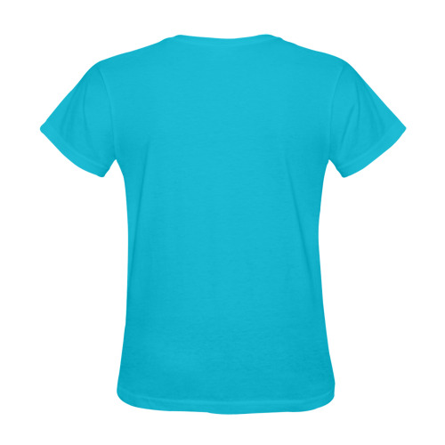 EMMANUEL DON'T DO IT! SUNNY WOMEN'S T-SHIRT LUMINOUS BLUE Sunny Women's T-shirt (Model T05)