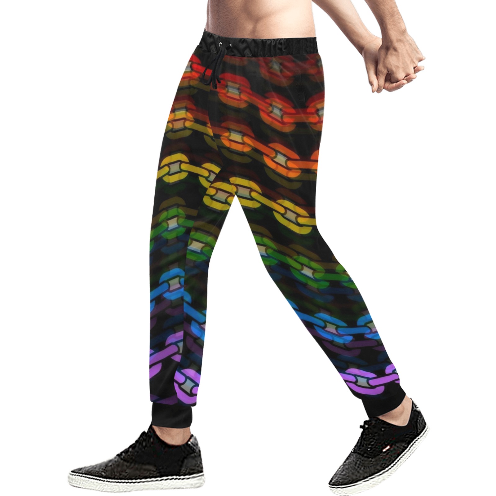 Pride Chains by  Fetishworld Men's All Over Print Sweatpants (Model L11)
