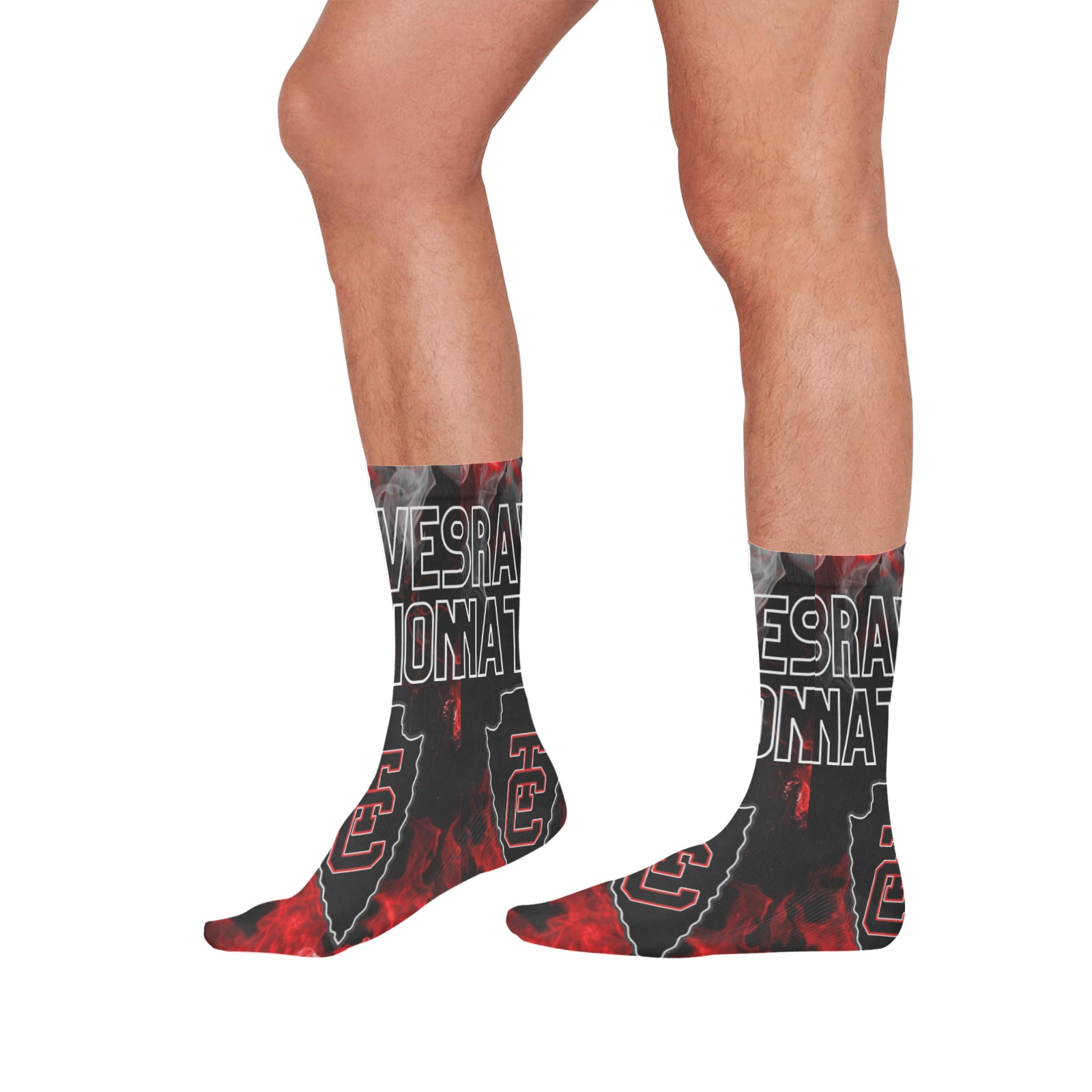 Braves Nation All Over Print Socks for Men