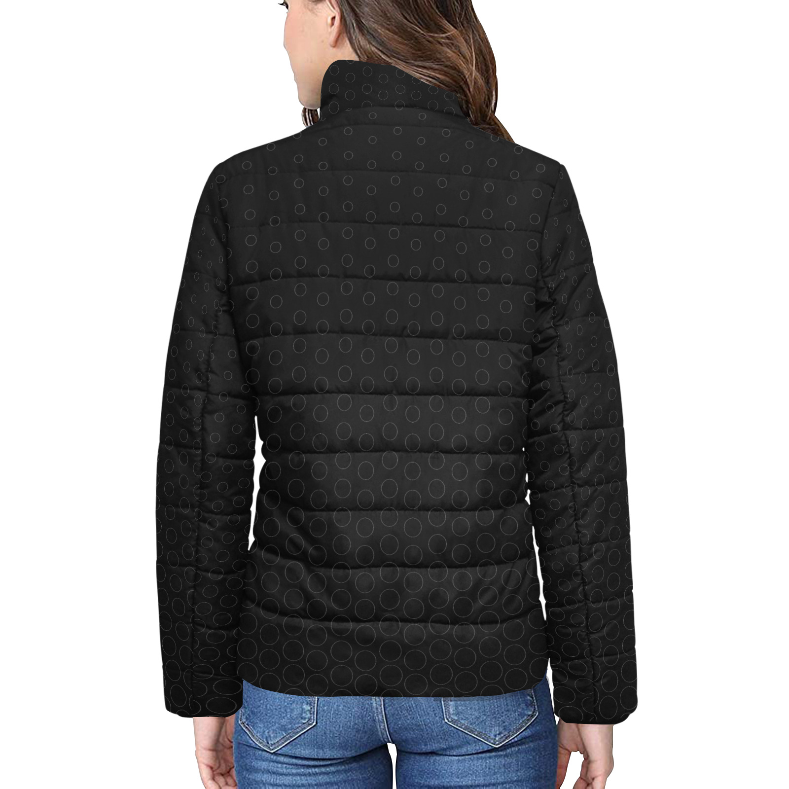 Ferald Women's Stand Collar Padded Jacket (Model H41)