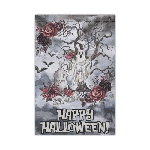 Ghost Rose Garden Sign Garden Flag 12''x18'' (Two Sides Printing)