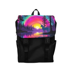 Last Unicorn 80s Vibes Pack retro rainbow nostalgia sweet festival everyday bag Casual Shoulders Backpack (Model 1623)