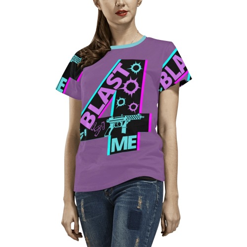 Blast-4-Me-1 All Over Print T-Shirt for Women (USA Size) (Model T40)
