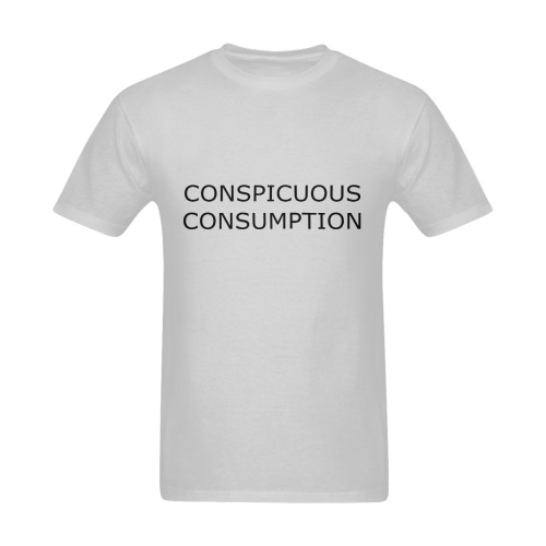 Conspicuous Consumption greyish Sunny Men's T- shirt (Model T06)