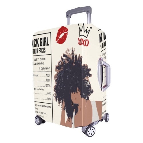 BLACK GIRL MAGIC Luggage Cover/Large 26"-28"