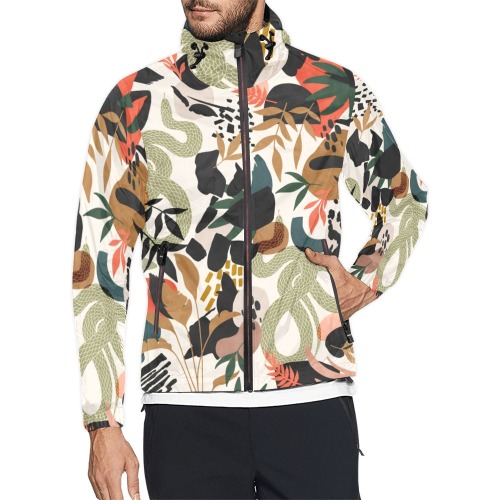 Abstract snakes shapes nature 63 Unisex All Over Print Windbreaker (Model H23)