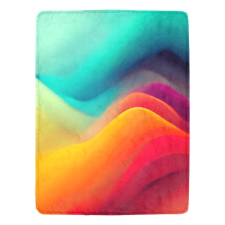 Colorful Abstract Blanket 60x80