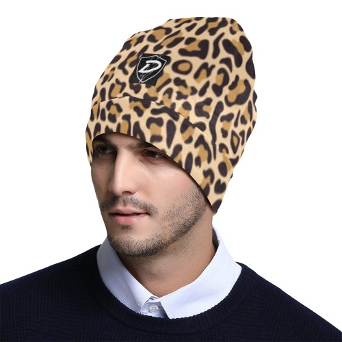 Dionio Clothing - Cheetah Beenie All Over Print Beanie for Adults