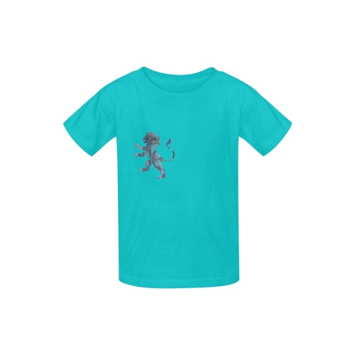 lion broderie Kid's  Classic T-shirt (Model T22)