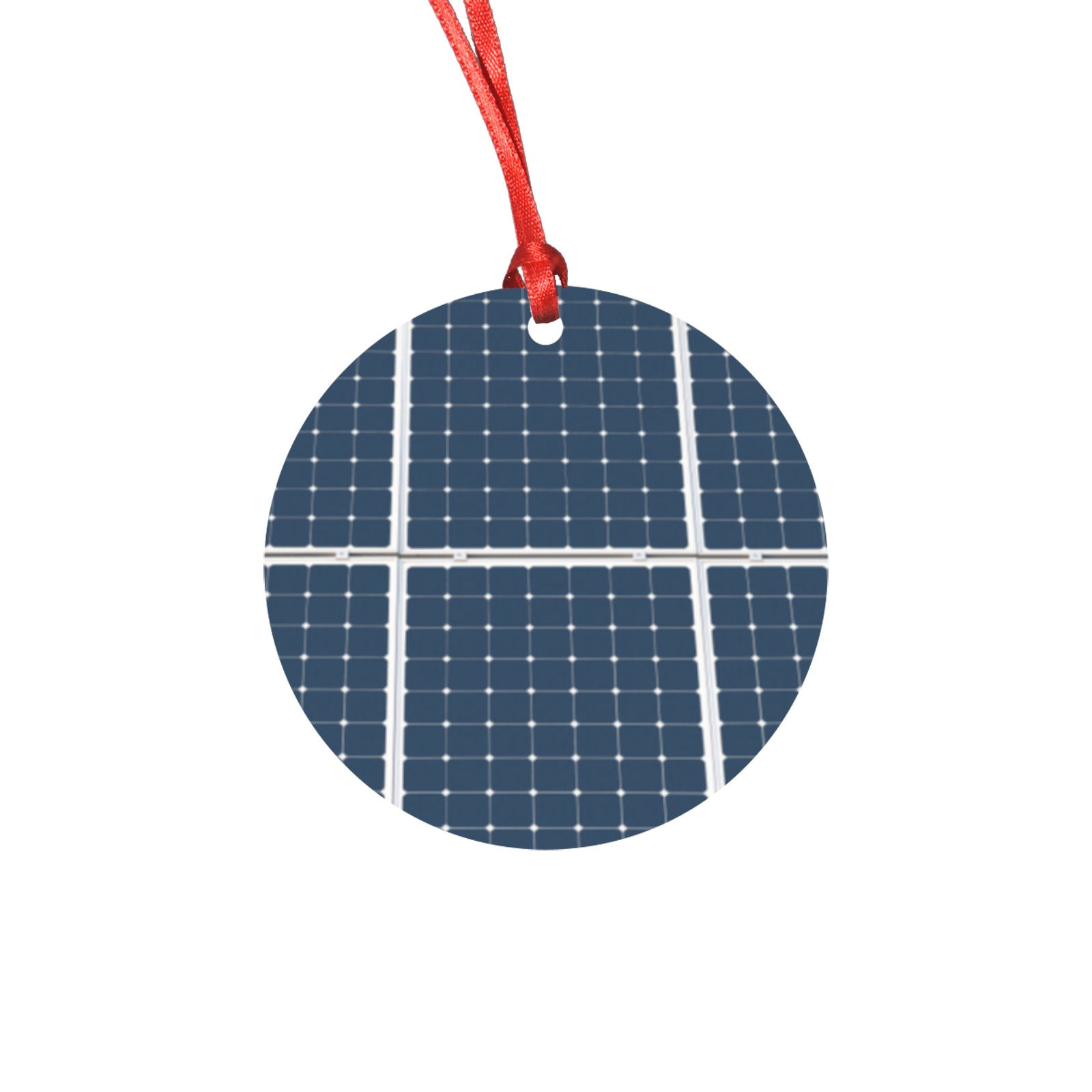 Solar Technology Power Panel Image Photovoltaic Round Ornament