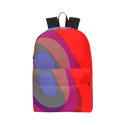 Red Abstract 714 Unisex Classic Backpack (Model 1673)