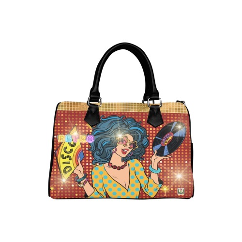 Fairlings Delight's Pop Art Collection- Retro Disco Diva 53086 Boston Handbag Boston Handbag (Model 1621)